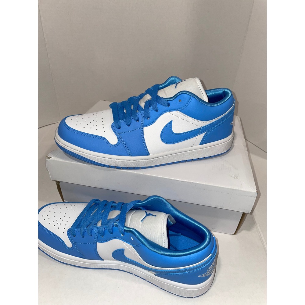 Nike Women's Air Jordan 1 Low Sneaker - Blue/White - Size 11 - NEW BOX
